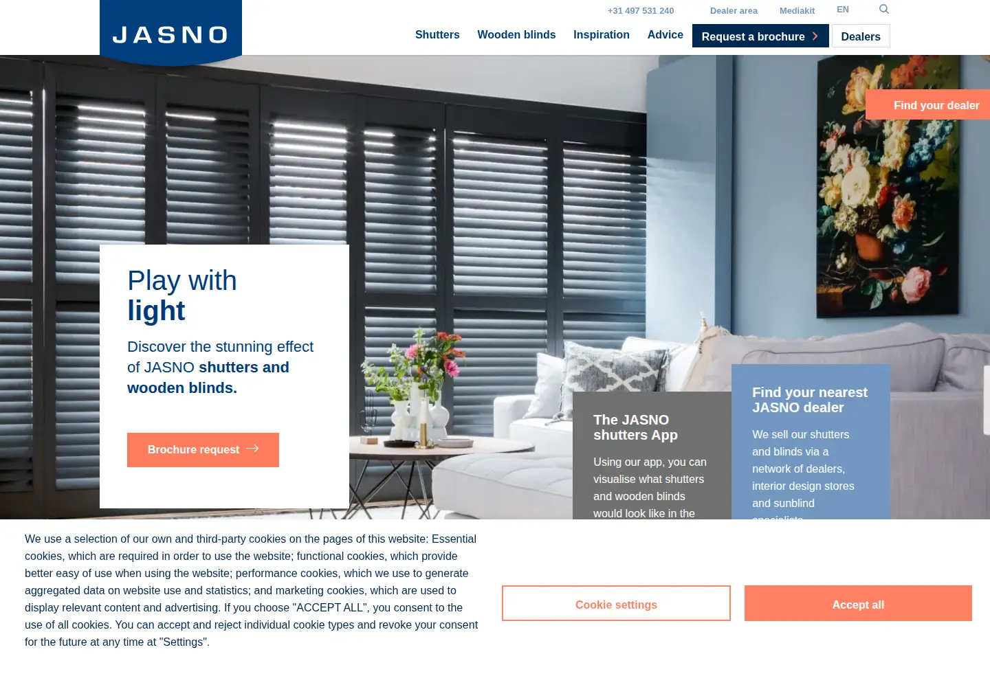 Screenshot of jasno.com