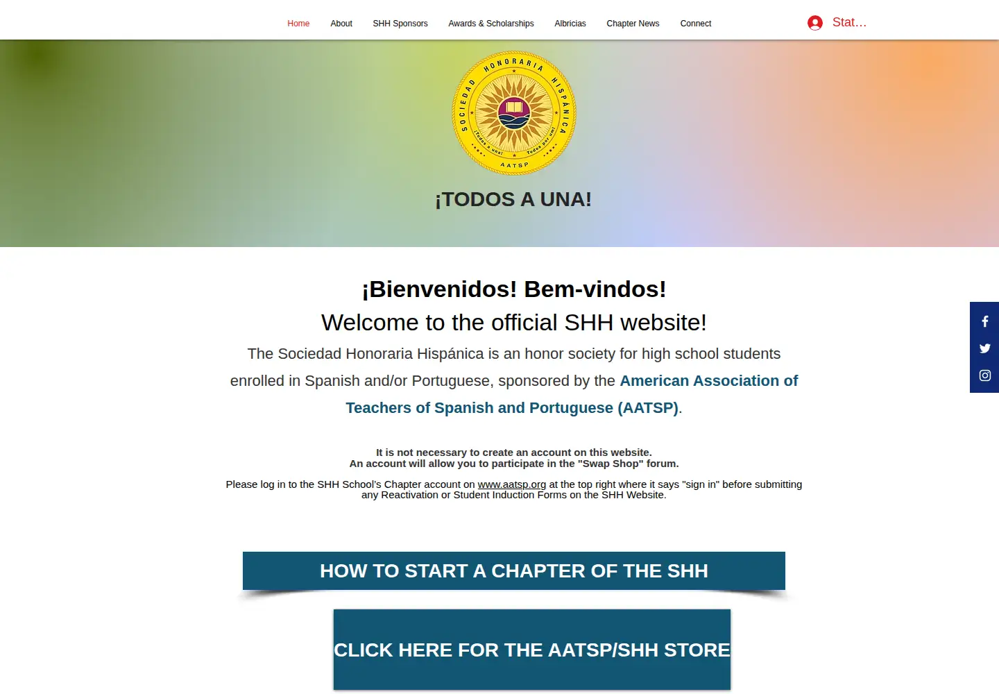 Screenshot of aatspshh.org