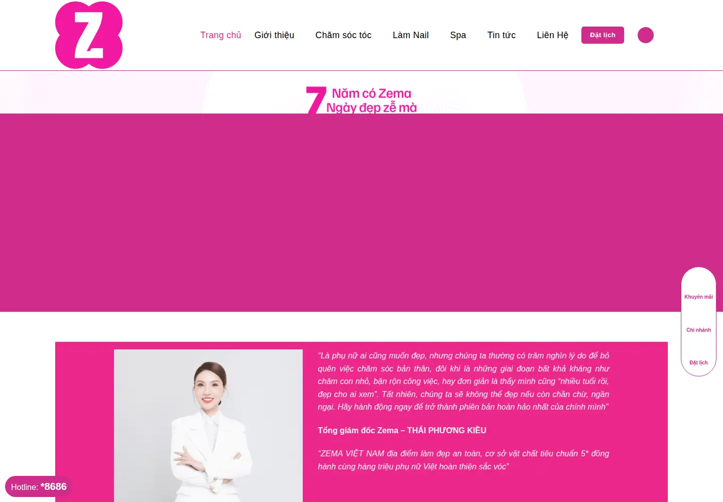 Screenshot of zema.com.vn