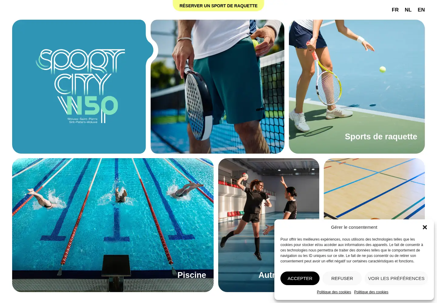 Screenshot of sportcity-woluwe.be