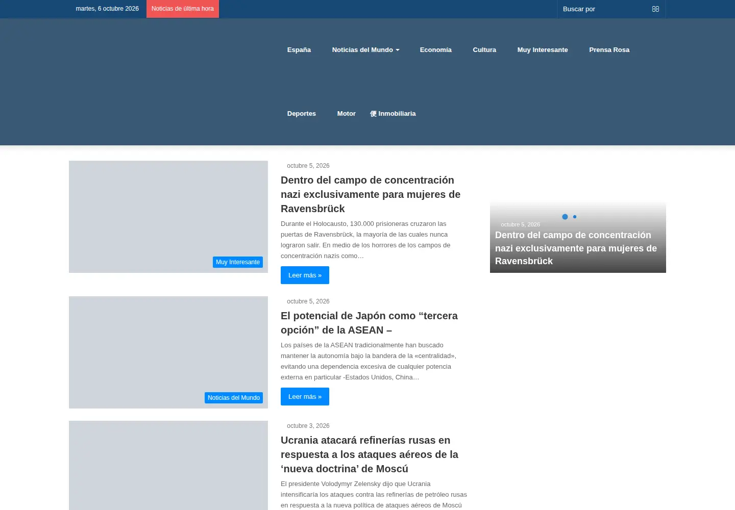 Screenshot of oknoticias.website
