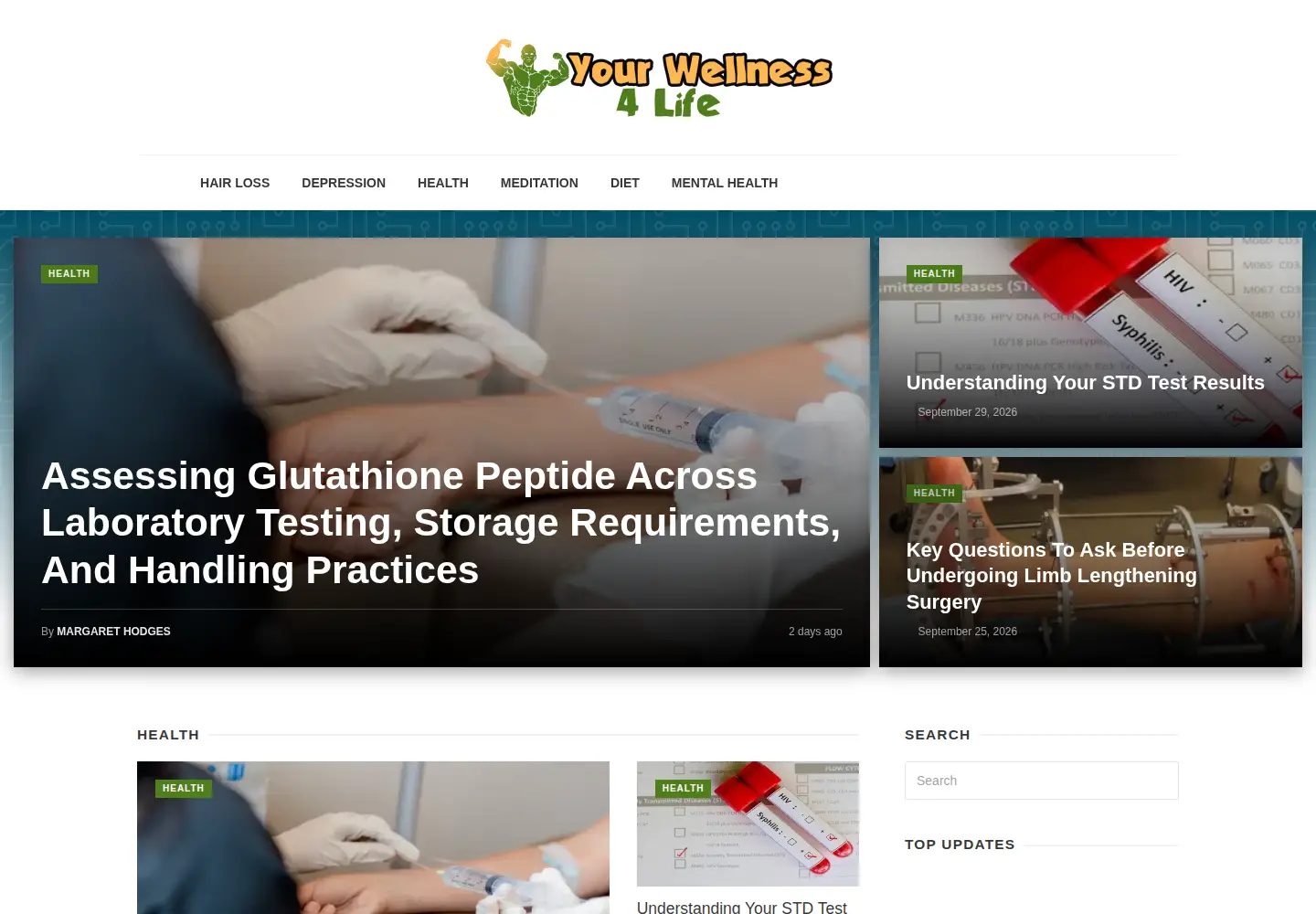 Screenshot of yourwellness4life.com