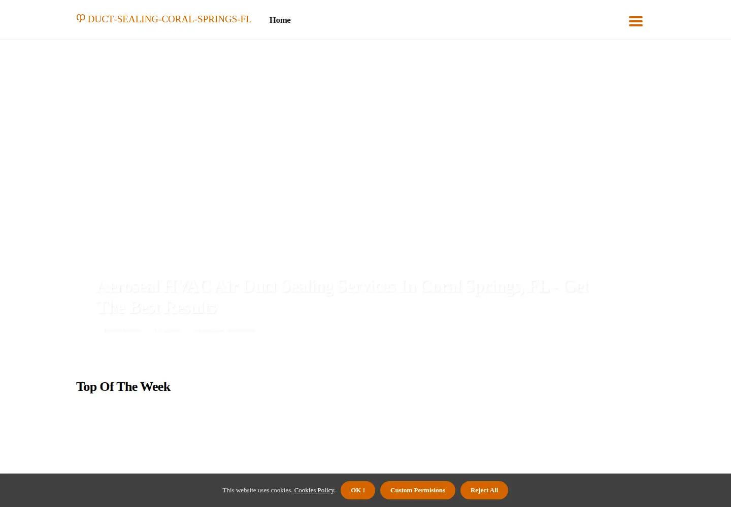 Screenshot of duct-sealing-coral-springs-fl.com