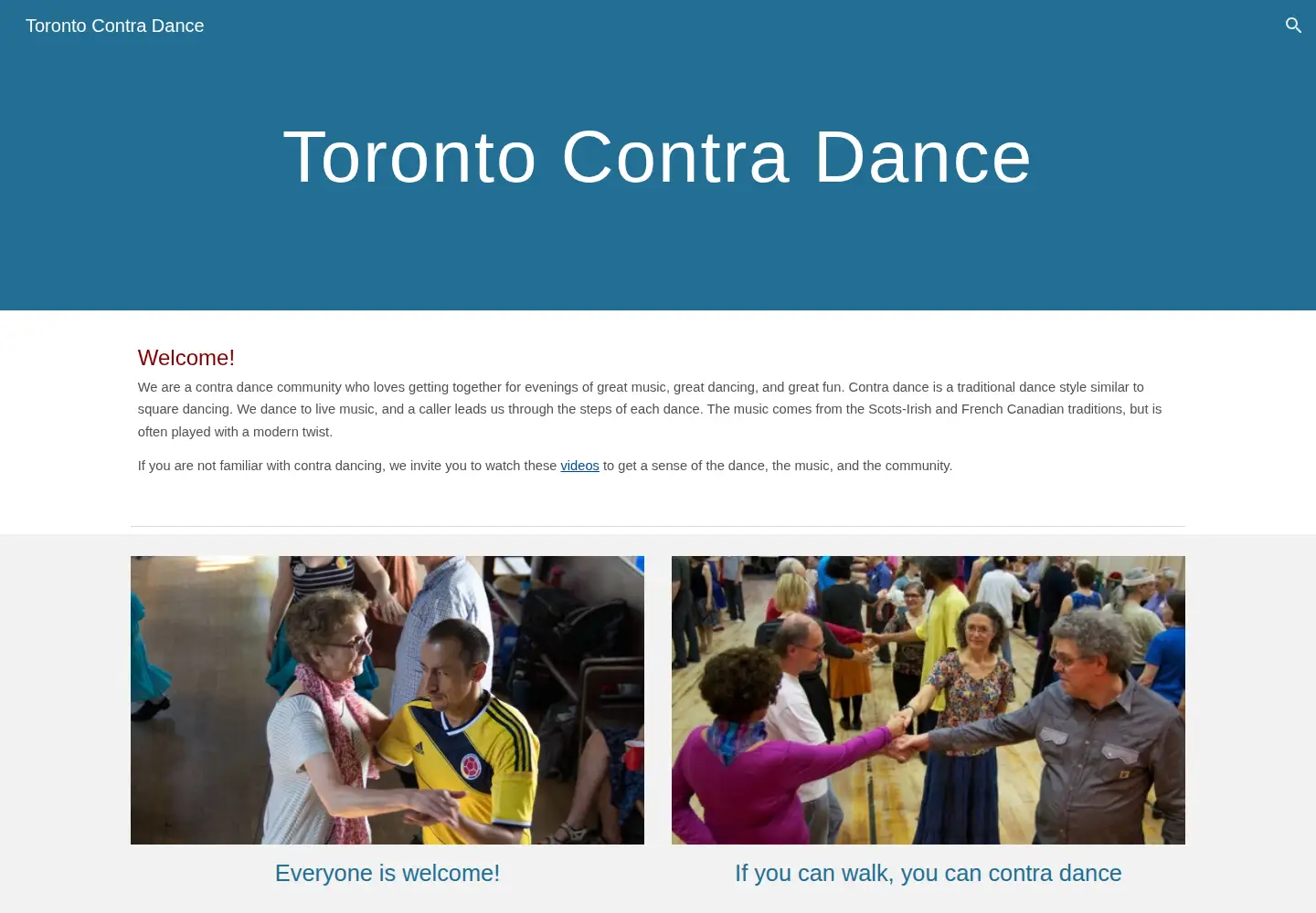 Screenshot of tcdance.org