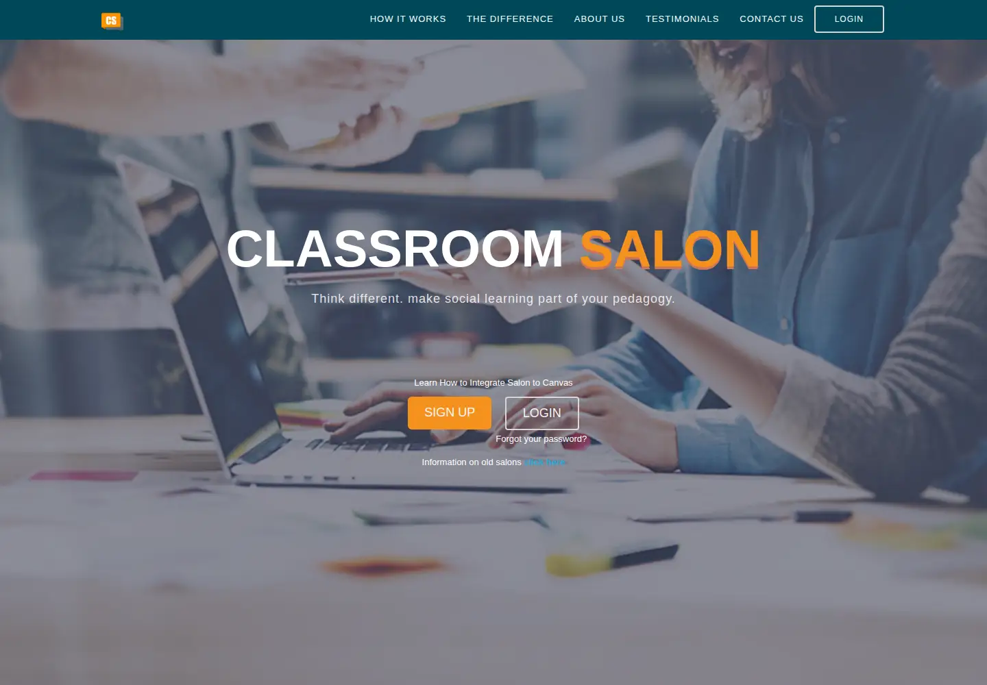 Screenshot of classroomsalon.com