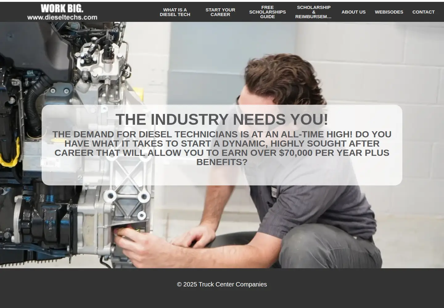 Screenshot of dieseltechs.com
