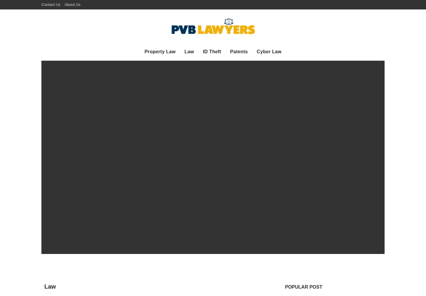 Captured homepage of pvblawyers.com in the current scan