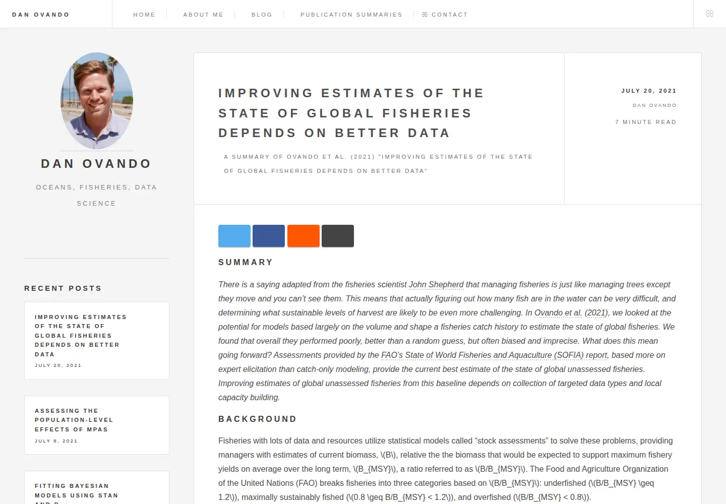 Screenshot of weirdfishes.blog