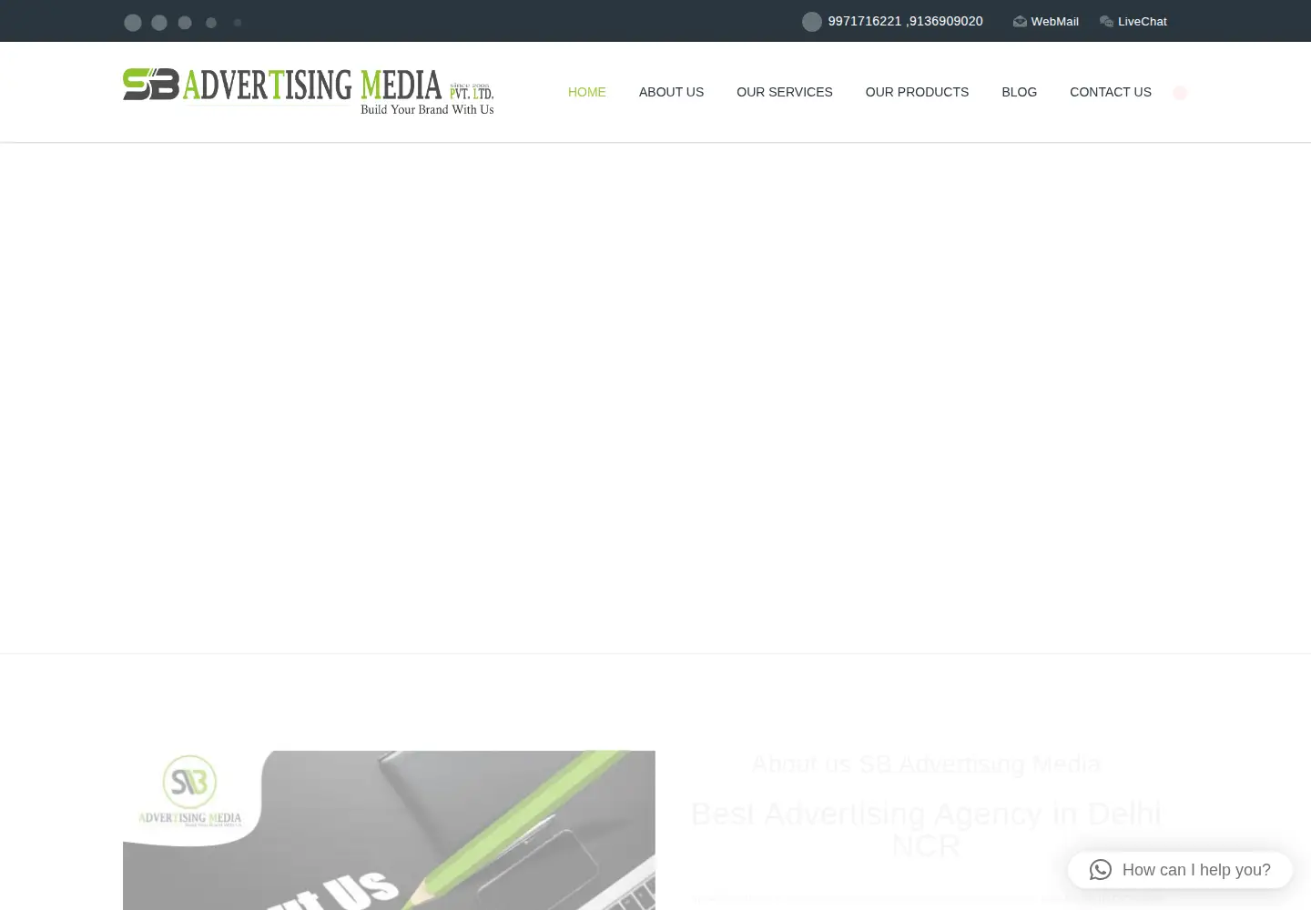 Screenshot of sbadvertisingmedia.com