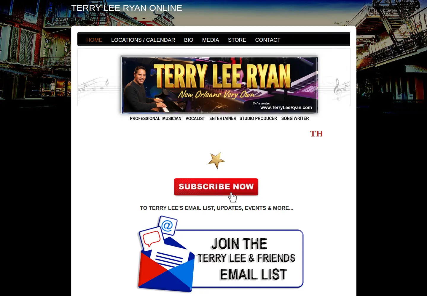 Screenshot of terryleeryan.com