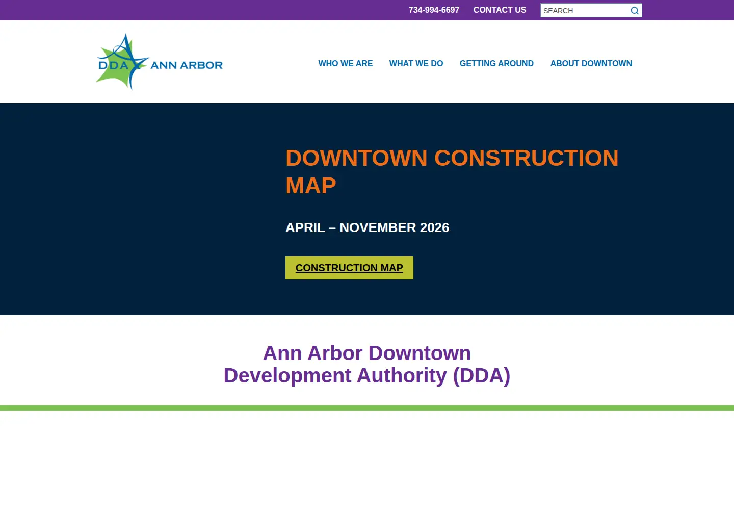 Captured homepage of a2dda.org in the current scan