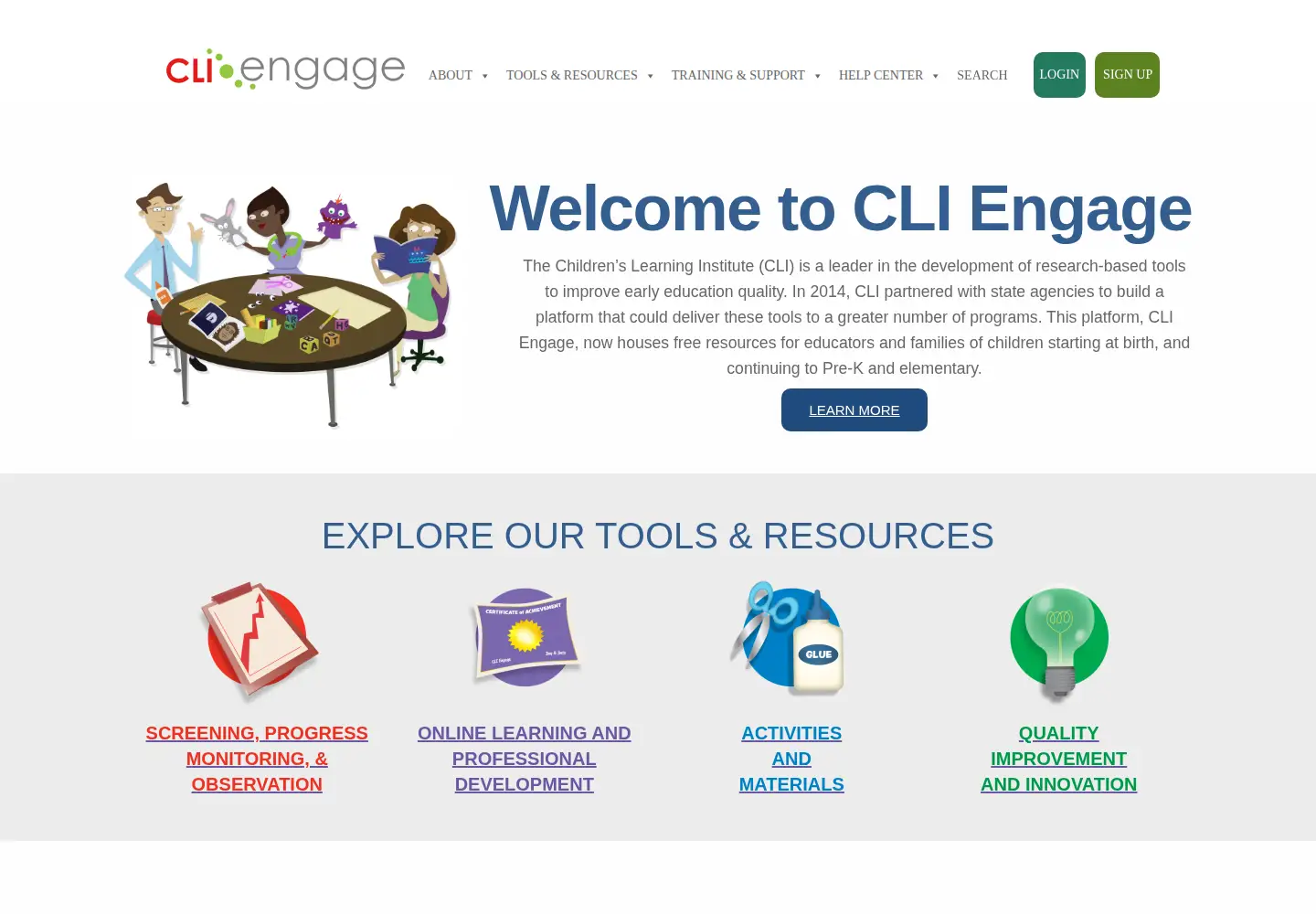 Screenshot of cliengage.org