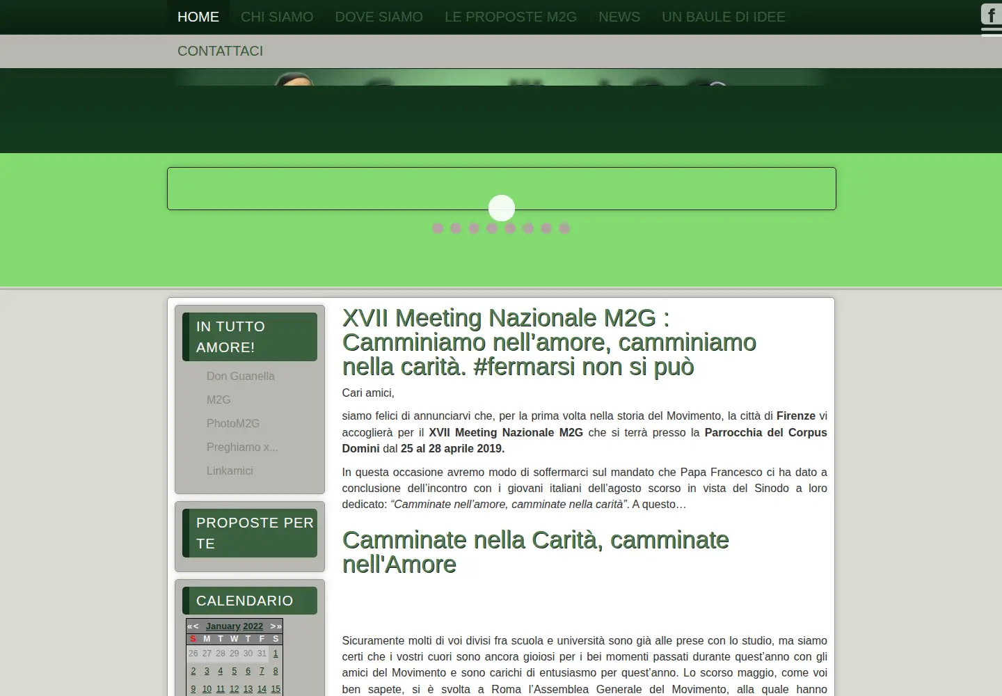 Screenshot of guanellianiduepuntozero.org