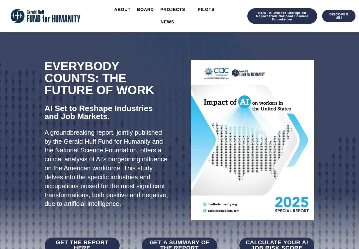 Screenshot of fundforhumanity.org