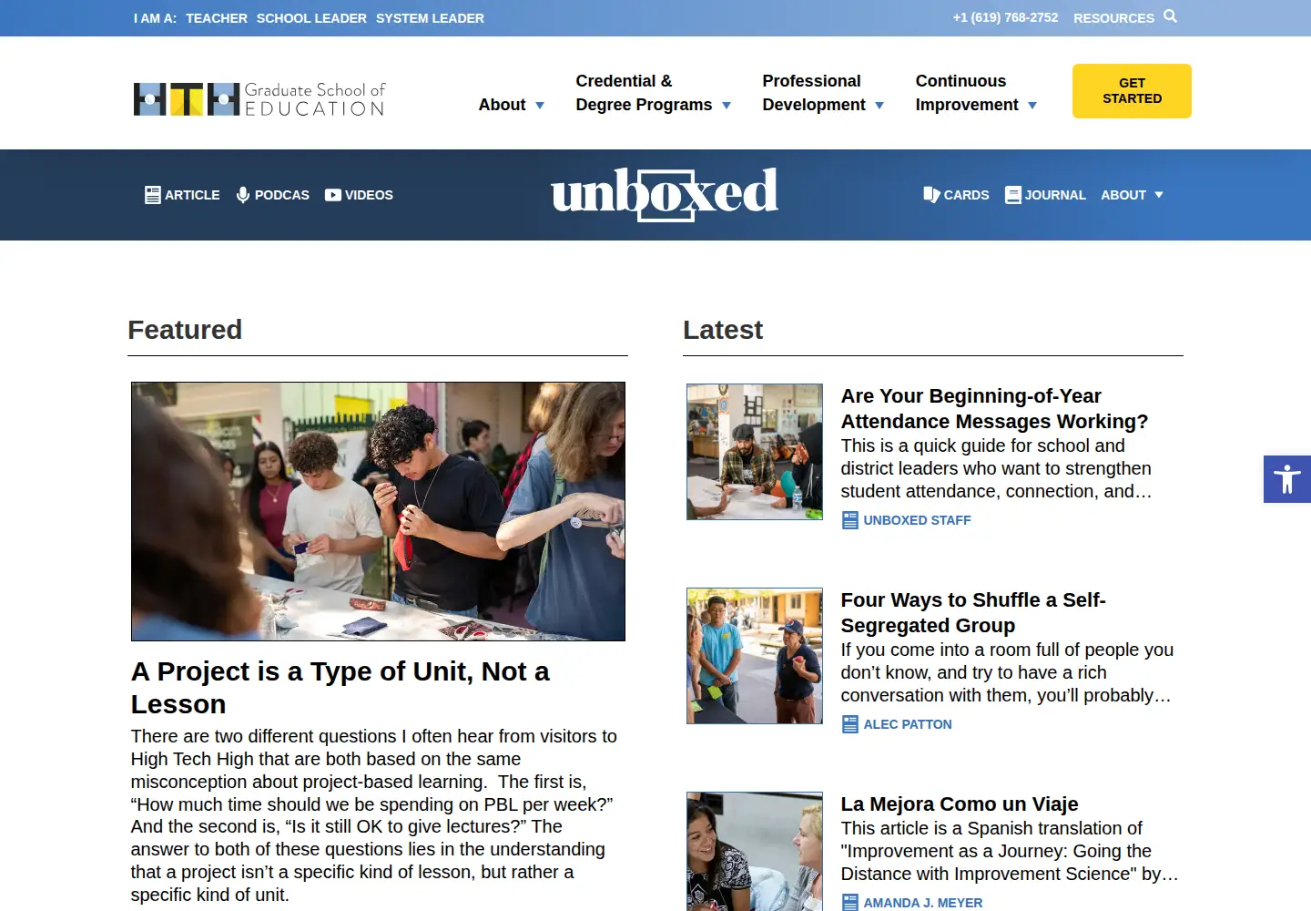 Screenshot of hthunboxed.org