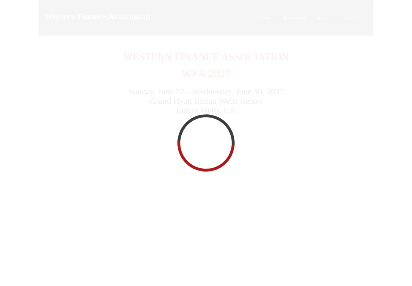 Captured homepage of westernfinance.org in the current scan