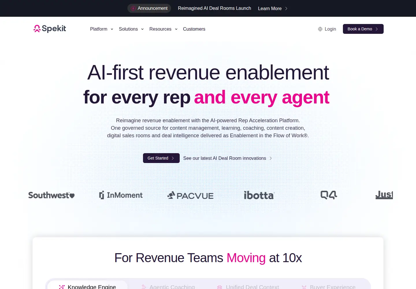Screenshot of spekit.com