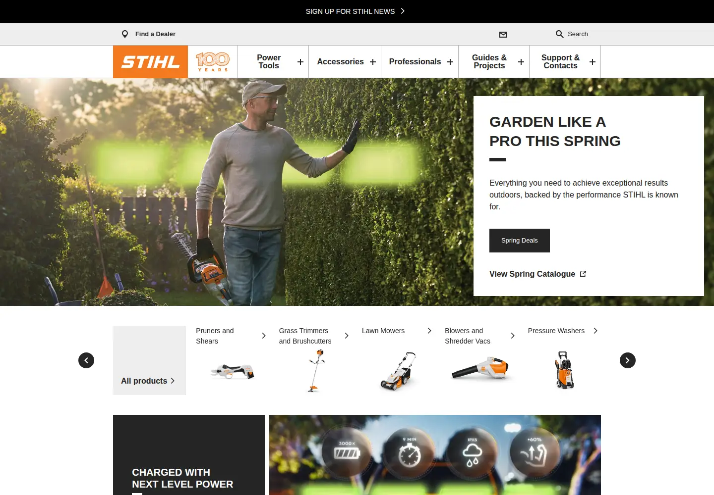 Screenshot of stihl.com.au
