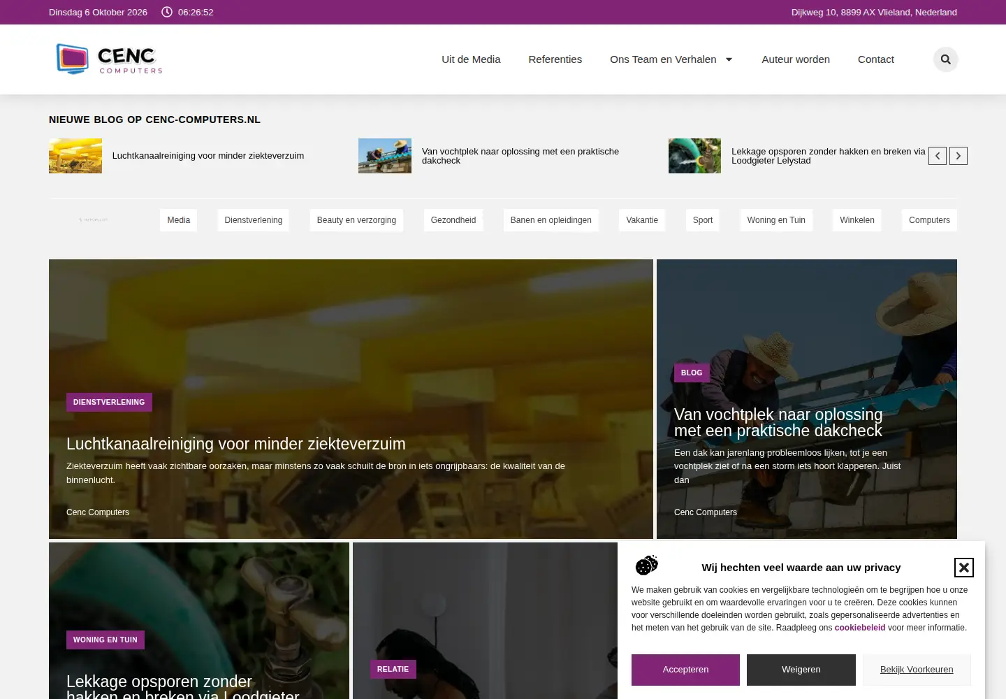Screenshot of cenc-computers.nl