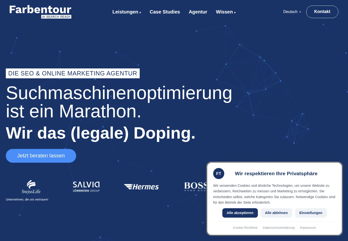 Screenshot of farbentour.de