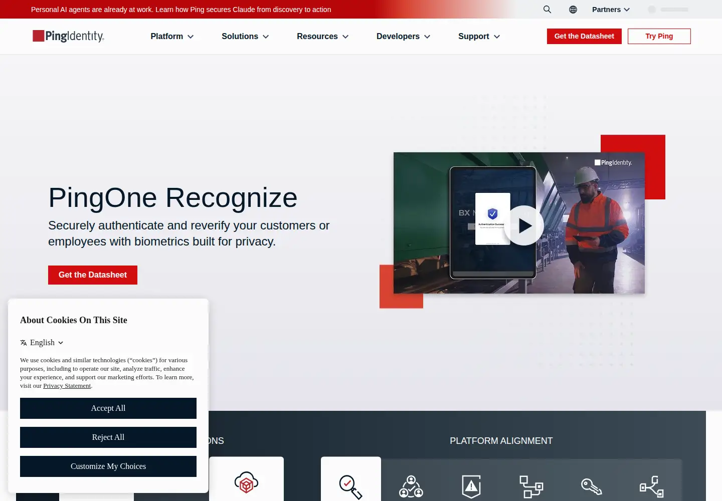 Screenshot of keyless.io