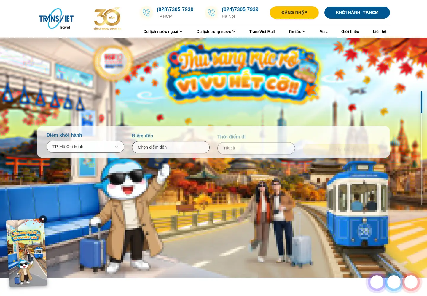 Screenshot of transviet.com.vn