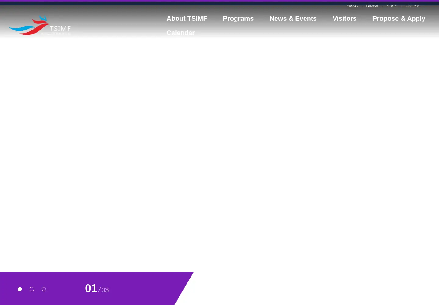 Captured homepage of tsimf.cn in the current scan