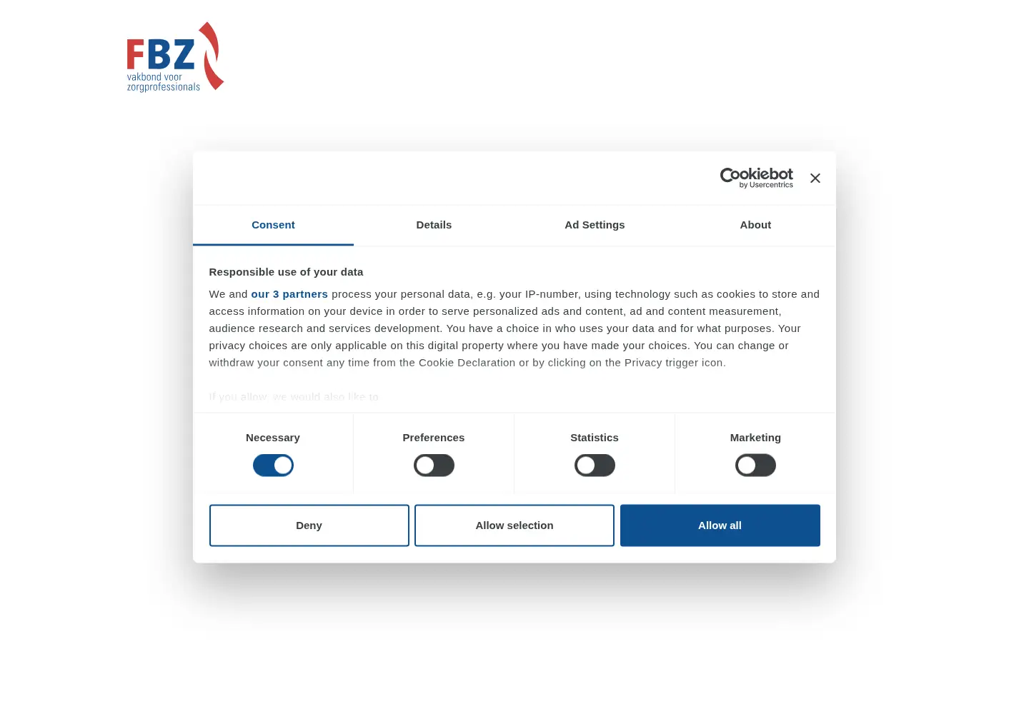 Screenshot of fbz.nl