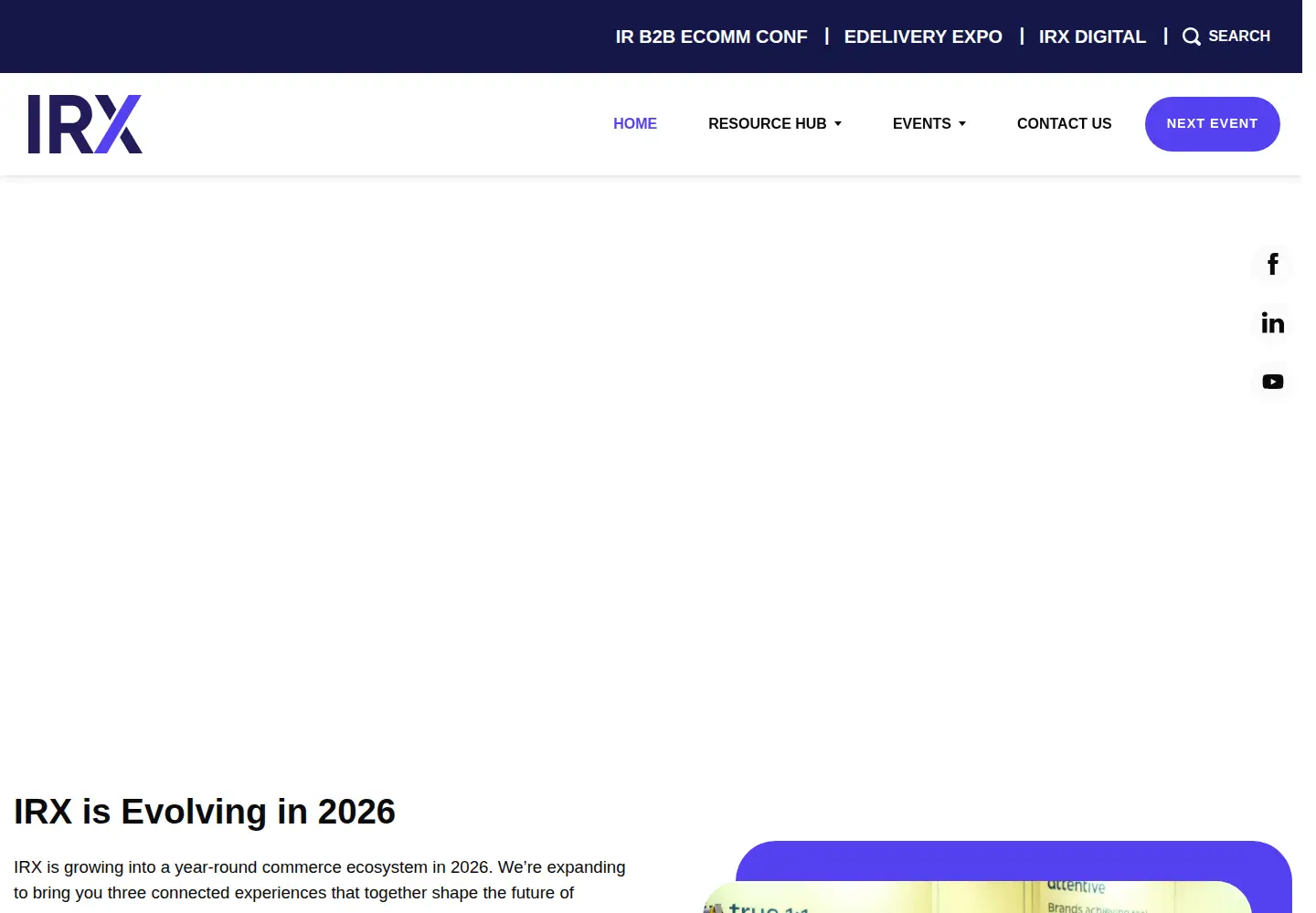 Screenshot of internetretailingexpo.com