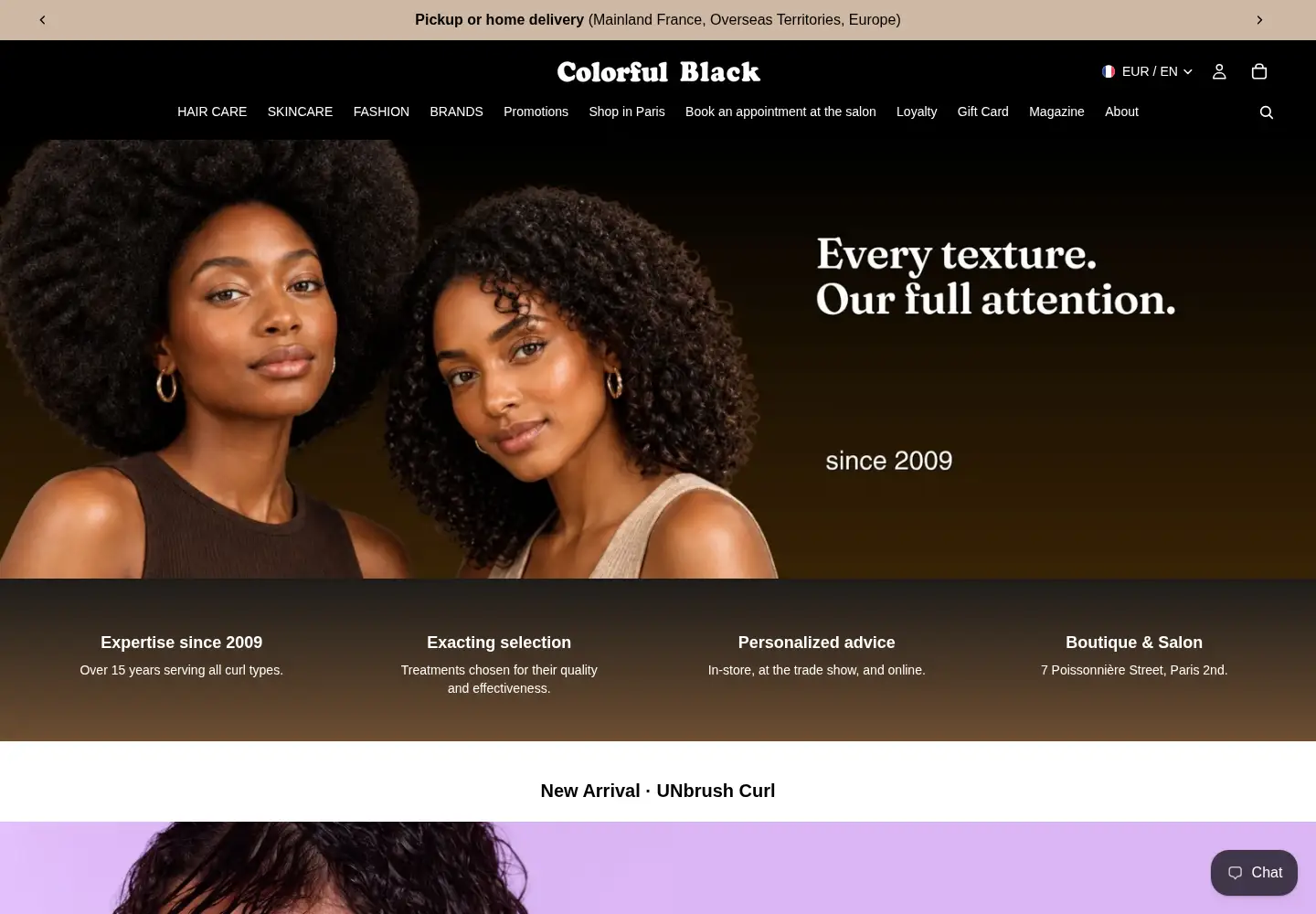 Screenshot of colorfulblack.com