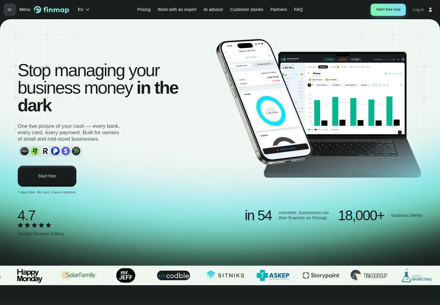 Screenshot of finmap.online
