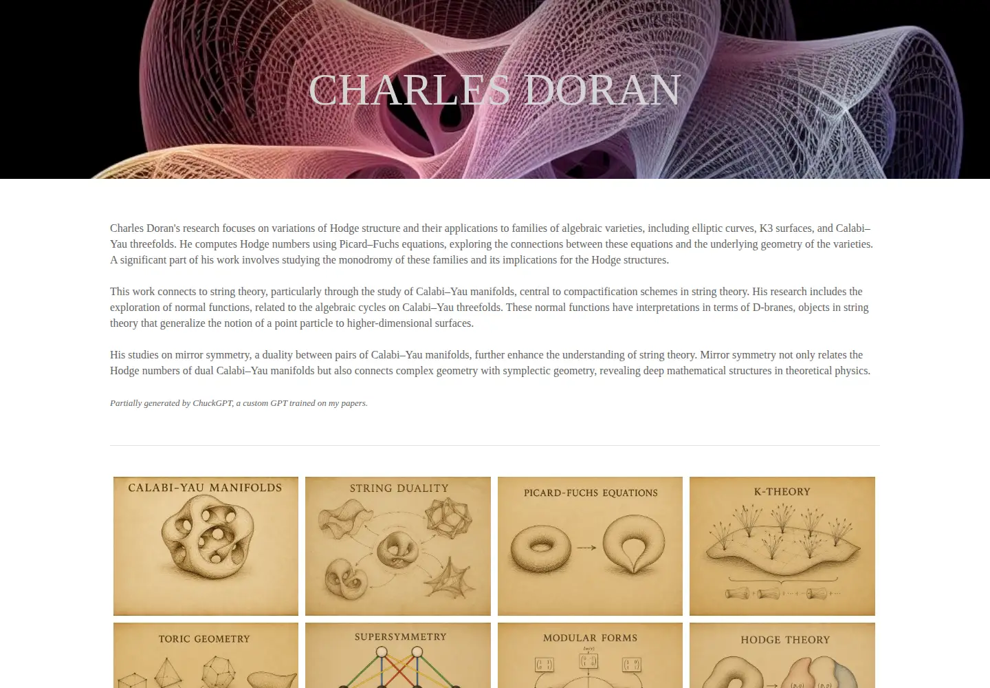 Screenshot of charlesdoran.net