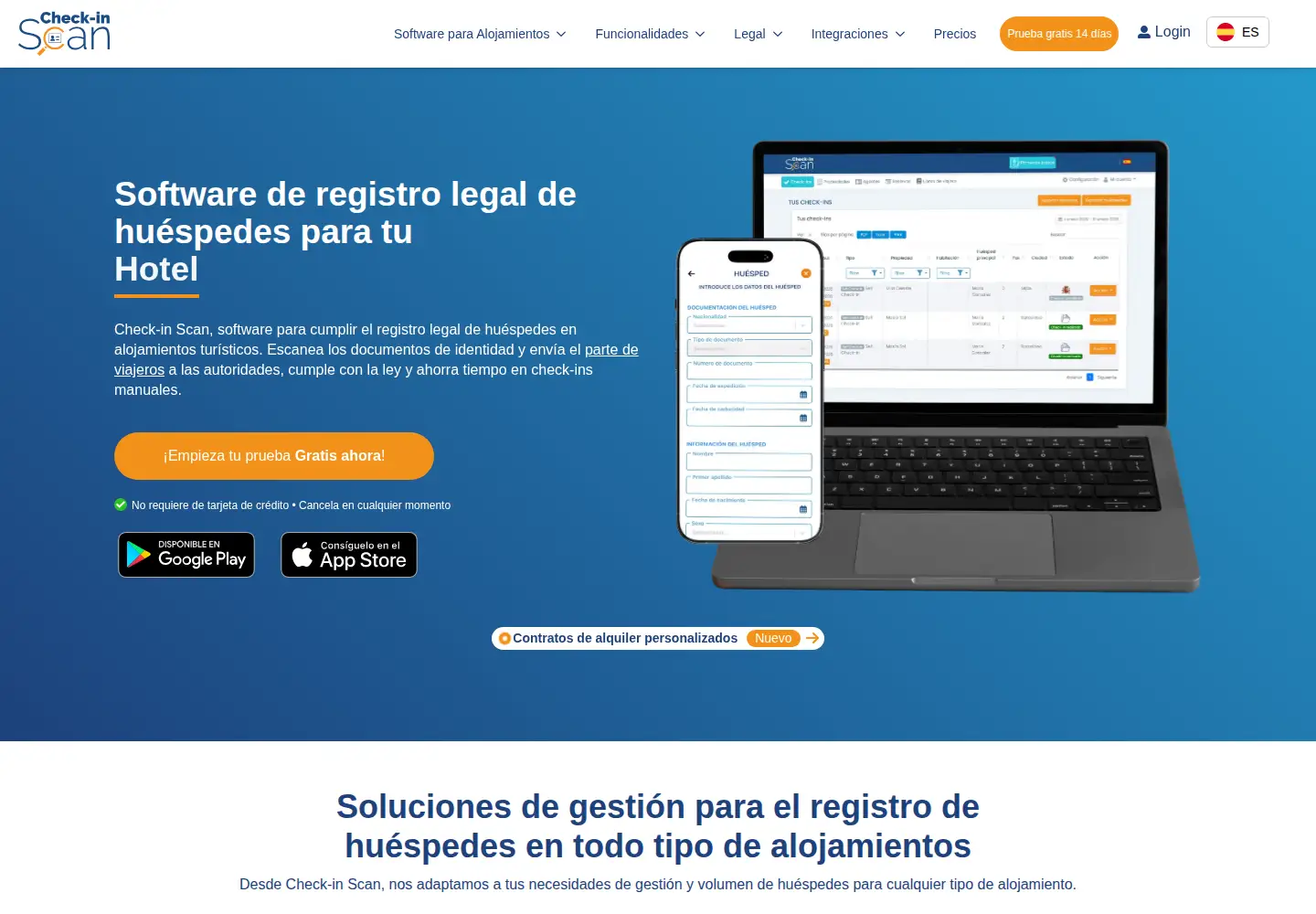 Screenshot of checkinscan.com