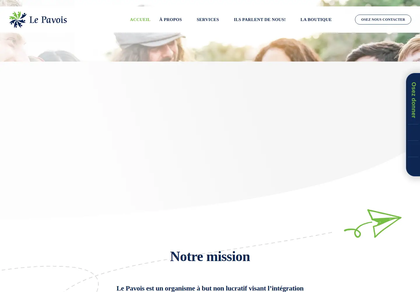 Screenshot of lepavois.org