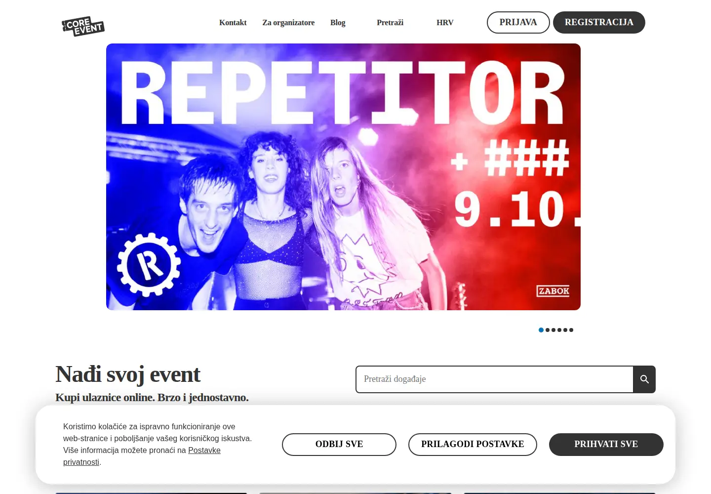Screenshot of core-event.co