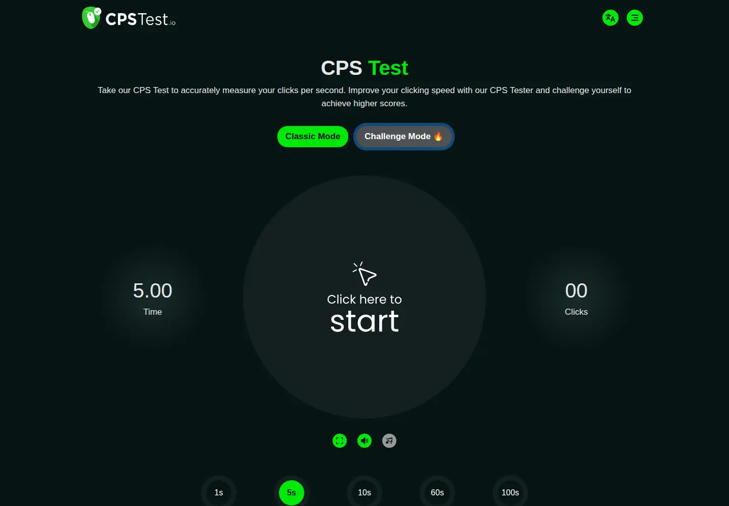 Captured homepage of cpstest.io in the current scan