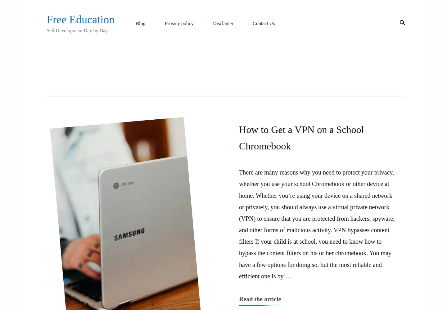 Screenshot of free-education.org
