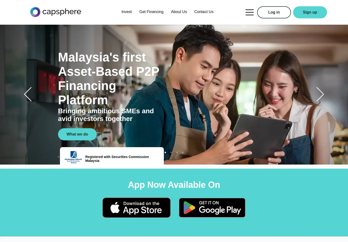 Captured homepage of capsphere.com.my in the current scan