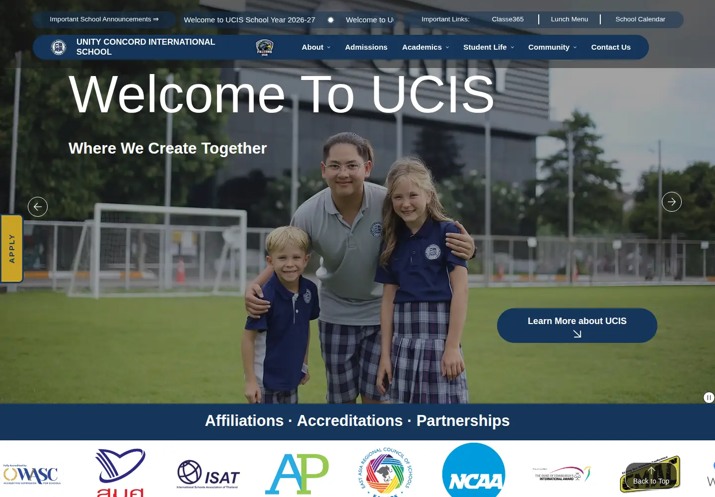 Screenshot of ucis.ac.th