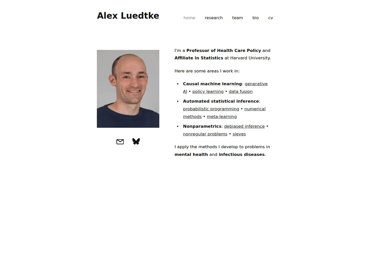 Screenshot of alexluedtke.com