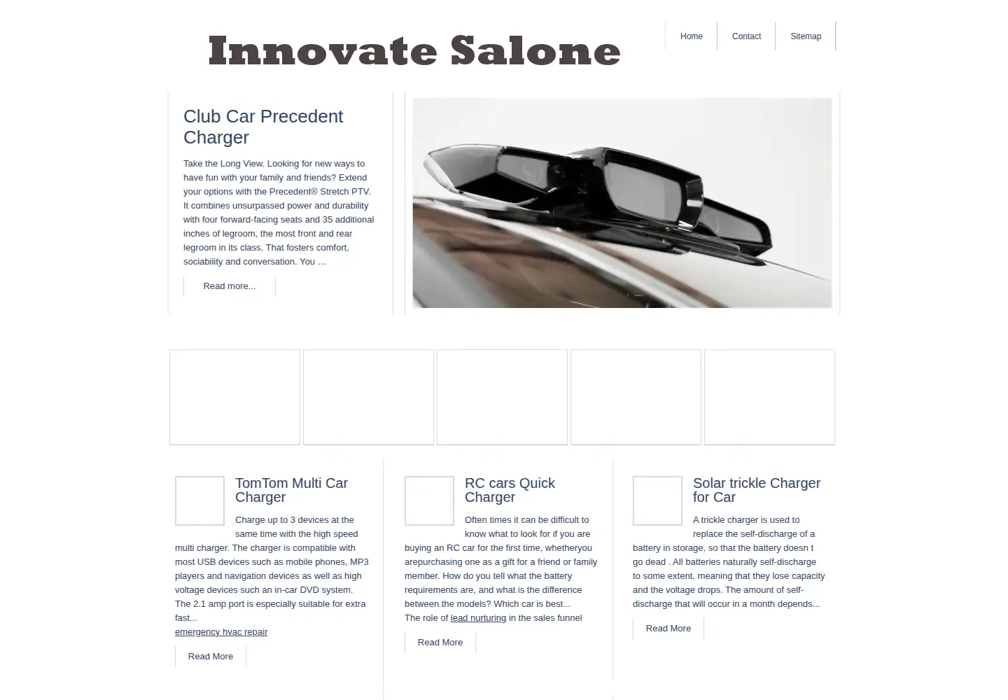 Captured homepage of innovatesalone.org in the current scan