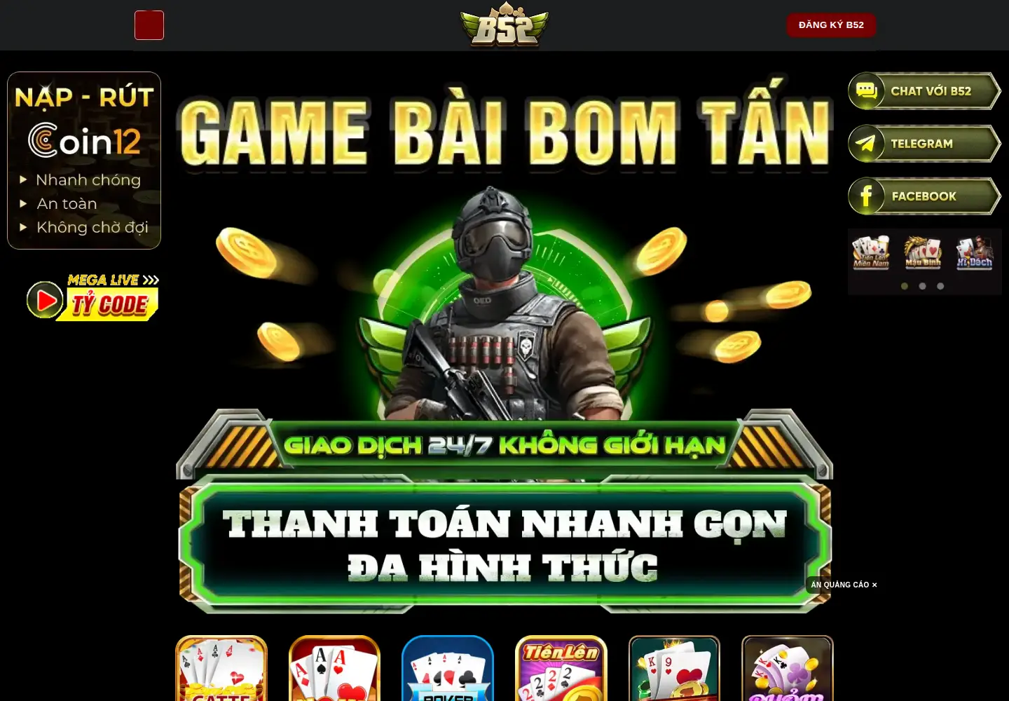 Screenshot of b52club.forum