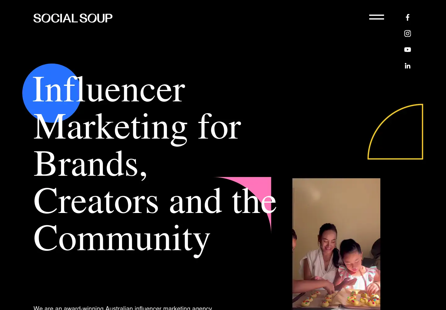 Screenshot of socialsoup.com