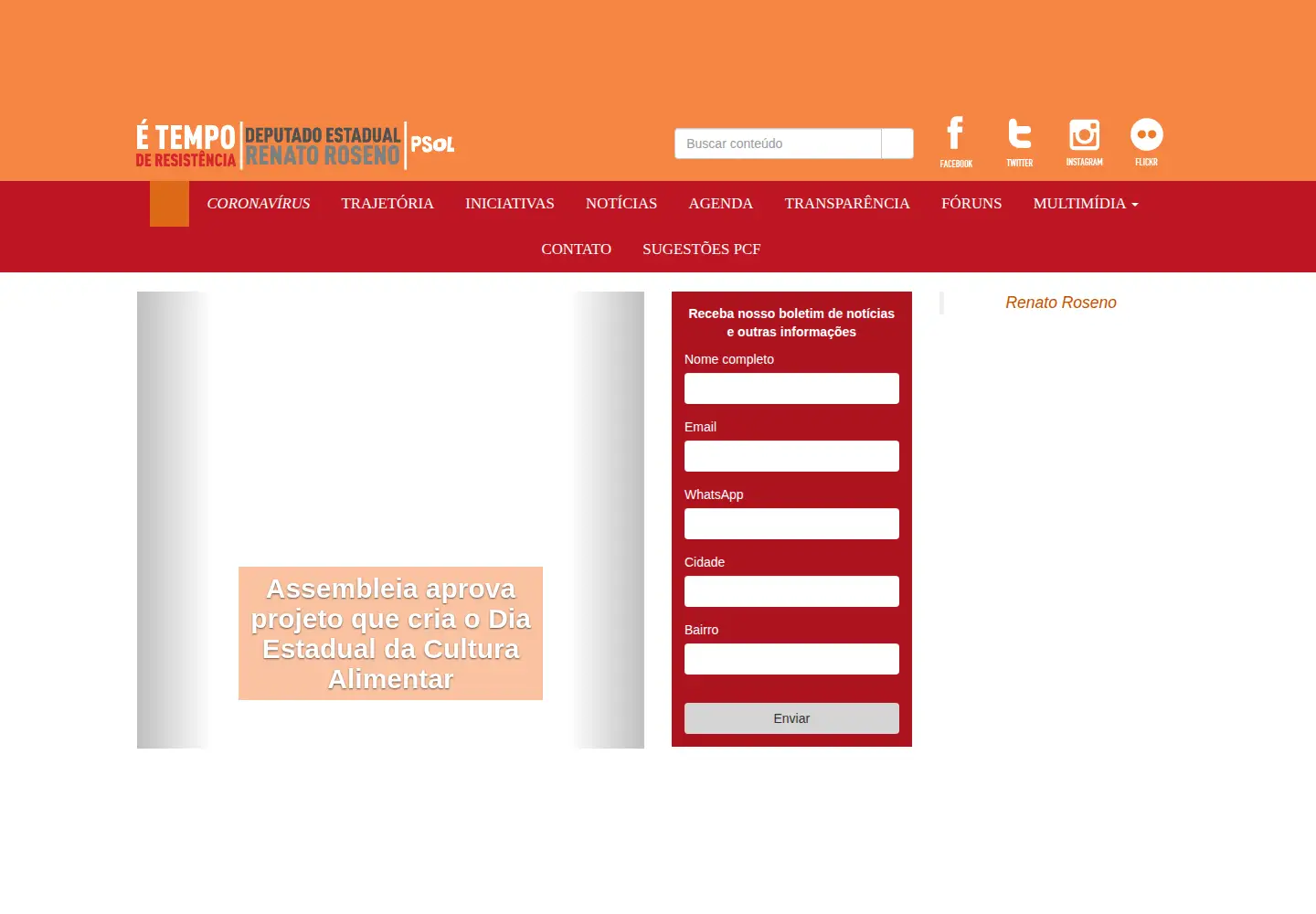 Screenshot of renatoroseno.com.br