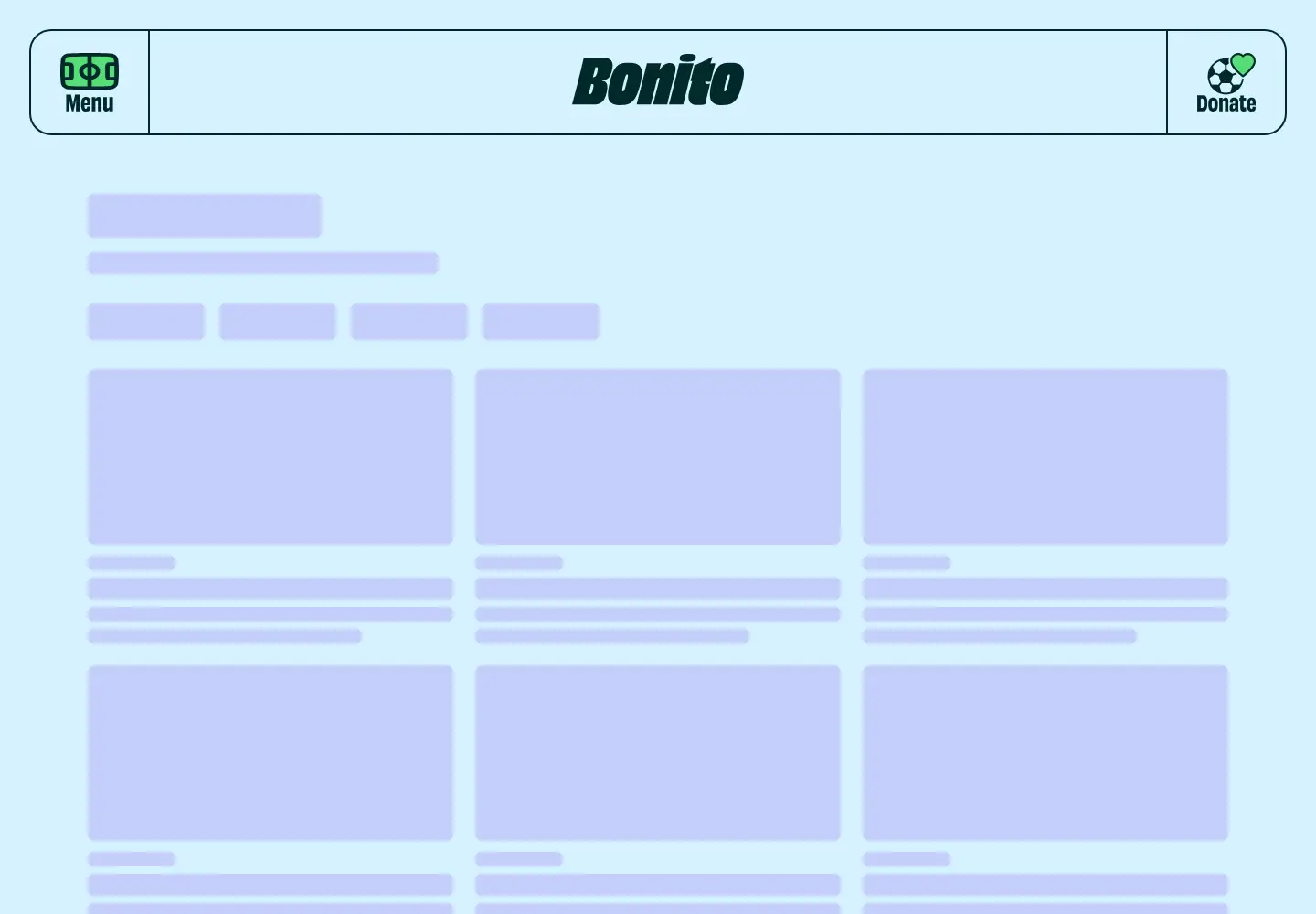 Screenshot of bonito.football