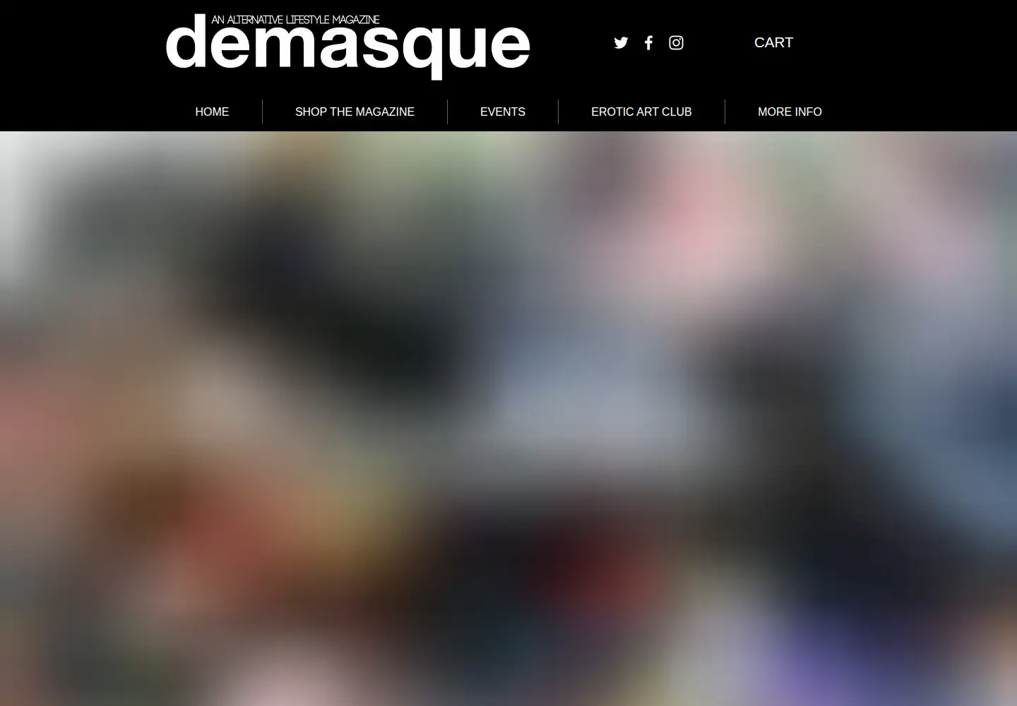 Screenshot of demasquemagazine.com