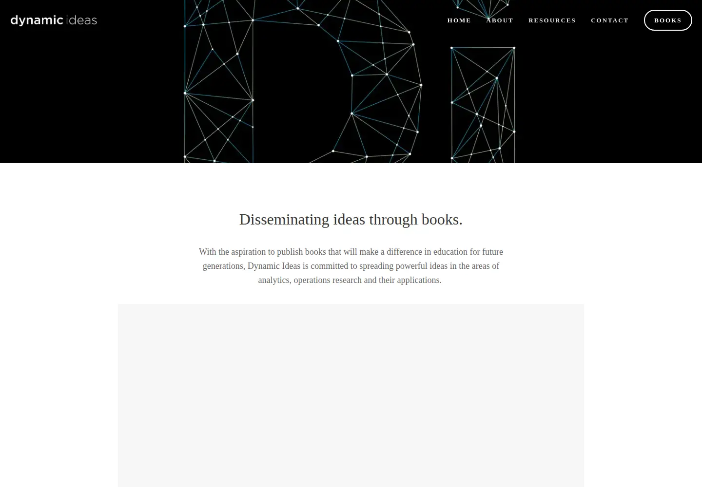 Captured homepage of dynamic-ideas.com in the current scan