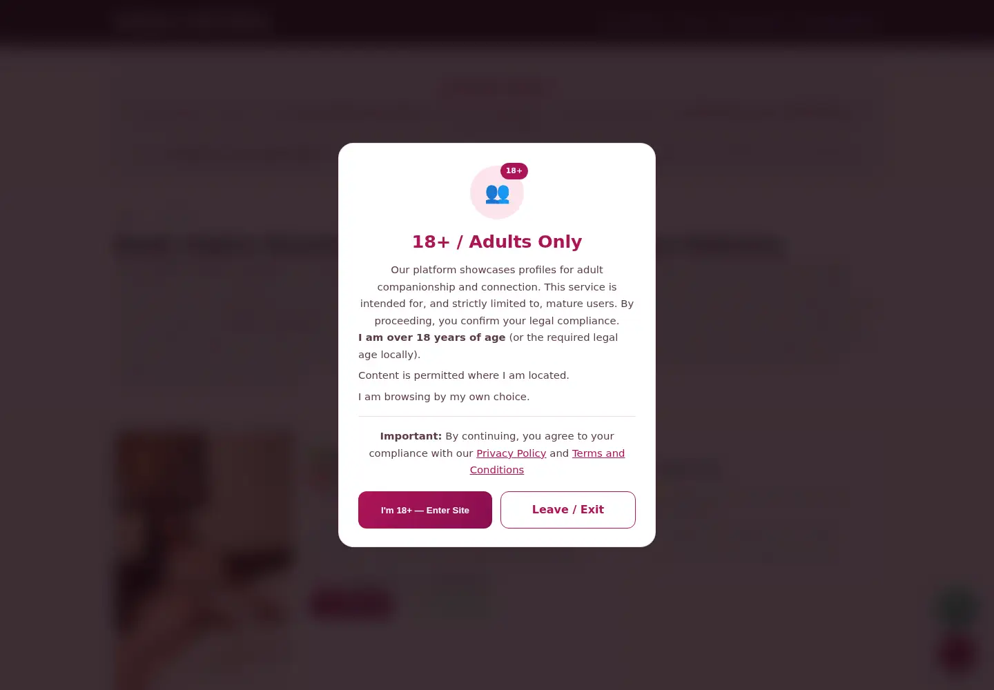 Screenshot of topcallgirlindore.com