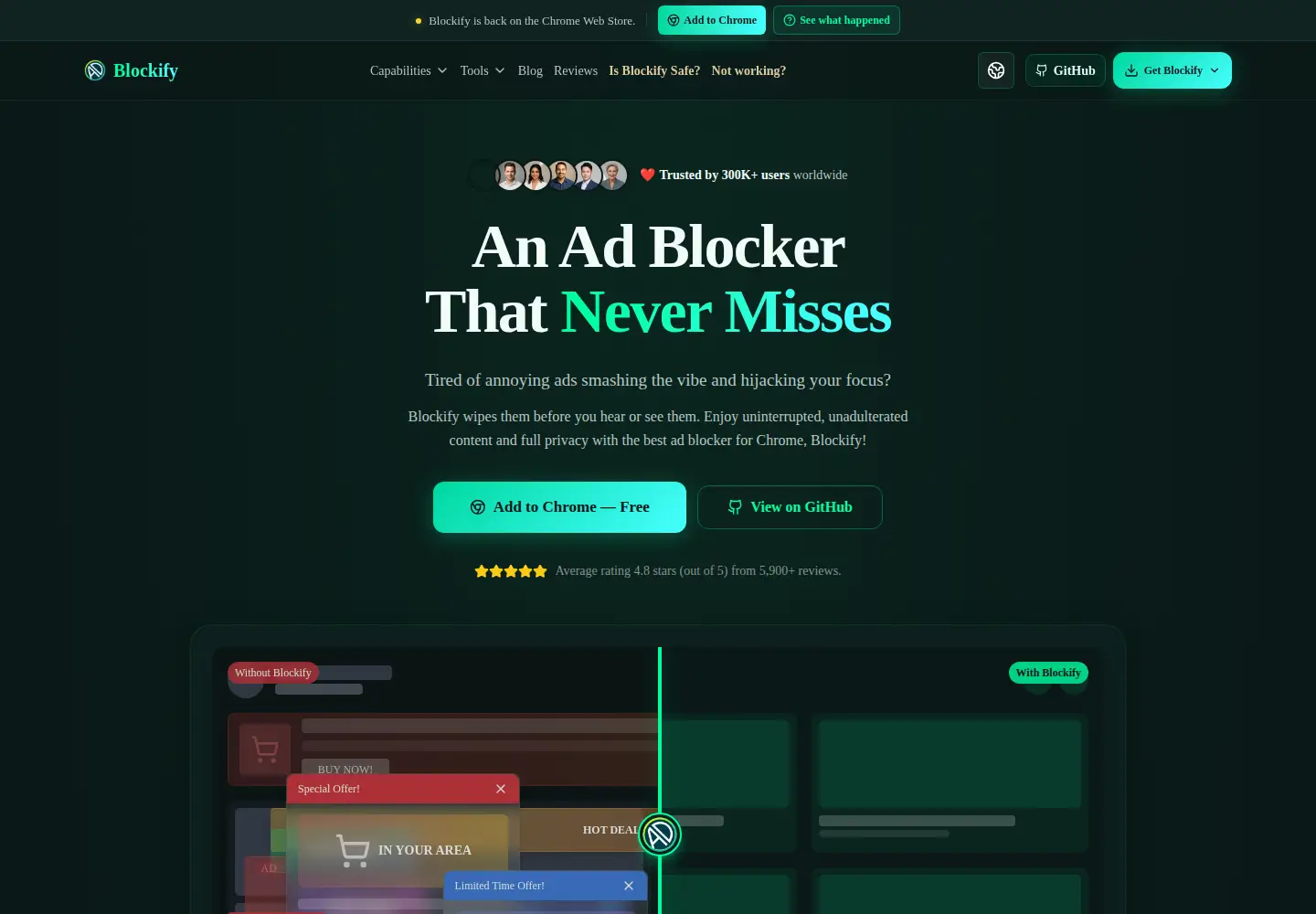 Screenshot of getblockify.com