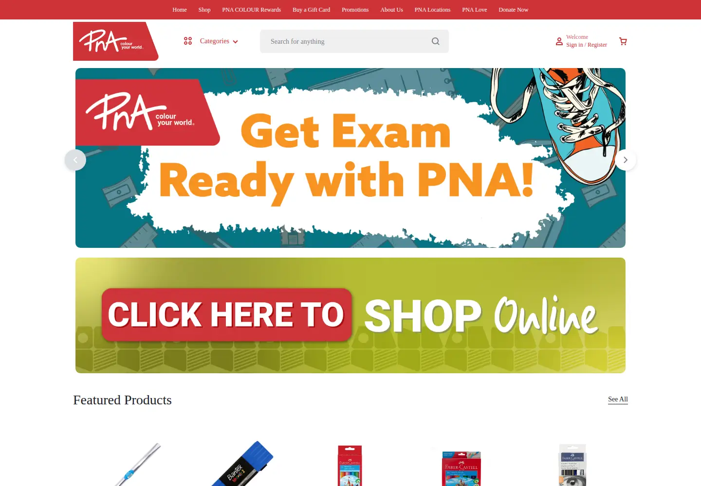 Screenshot of pna.co.za